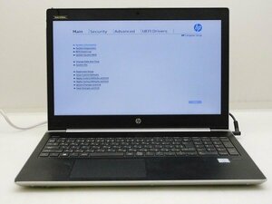 【1円スタート】hp ProBook 450 G5 2ZA82AV Core i5 7200U 2.5Ghz 8GB 15.6インチ OSなし BIOSのみ