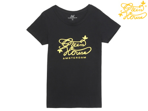 レディース S GREEN HOUSE グリーンハウス アムステルダム コーヒーショップ Tシャツ カンナビスカップ ハイタイムズ マリファナ 大麻 thc