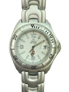 SWISS MILITARY WATCH◆クォーツ腕時計/アナログ/WHT/SLV