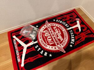 5未使用 当時物 正規品 矢沢永吉 YAZAWA 激レア グッズ 入手困難 SBT スペシャルビーチタオル バスタオル スリーロゴ マイクスタンド フデ