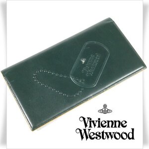 新品1円～★定価2.7万 Vivienne Westwood ヴィヴィアンウエストウッド 牛革レザー マルチケース カードケース ドッグタグ 多機能◆2276◆