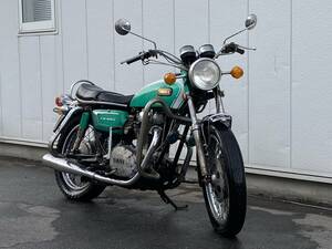 [ジャンク] 八戸発 希少 S46年 ヤマハ YAMAHA バイク XS650 セルスタート 鍵あり 抹消書類あり パーツ取り等に 売切!!