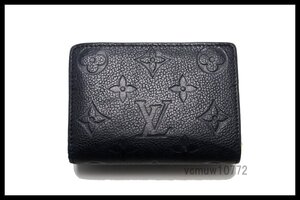 RFIDタグ近年希少美中古■LOUIS VUITTON モノグラムアンプラント ポルトフォイユクレア レザー 2つ折り財布 ルイヴィトン■1114sp325-6D