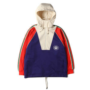 GUCCI グッチ ジャケット サイズ:XS 22AW ワンポイント GG ロゴ ハーフジップジャケット Logo Half Zip Jacket イタリア製 プルオーバー