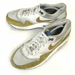 NIKE★AIR MAX 1 ESSENTIAL/ローカットスニーカー【7.5/5/24.5/yellow×Gray】sneakers/Shoes/trainers◆B-36