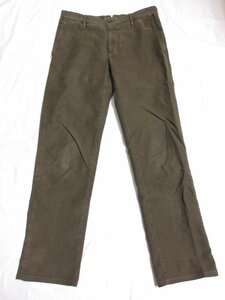 HH美品 【インコテックス INCOTEX】 ユーズド加工 ヴィンテージ コットンパンツ スラックス (メンズ) size31 カーキ ■29MPA0278■