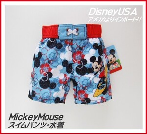 ★最後!USA正規品【Disney＊MickeyMouse】*ミッキーマウス*スイムパンツ水着12M