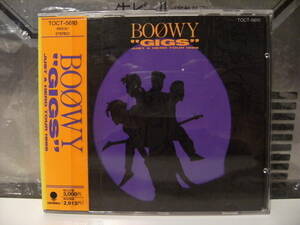 廃盤CD★昭和レトロ★当時物 東芝EMI 1990年 JUST A HERO TOUR 1986☆GIGS BOOWY CDアルバム★氷室京介 布袋寅泰 ロックバンド 不良 暴走族