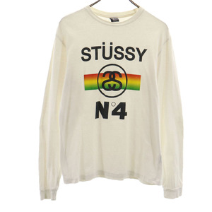 ステューシー 長袖 Tシャツ M 白 STUSSY ロンT メンズ