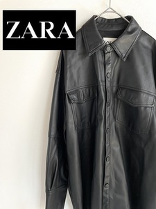 ZARA　フェイクレザージャケット　サイズXS　メンズ　0154