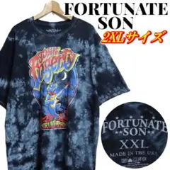 FORTUNATE SON ビッグプリント タイダイ Tシャツ XXLサイズ