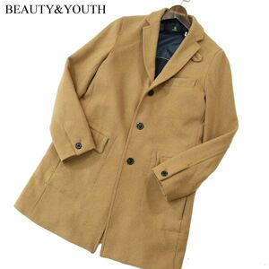 BEAUTY&YOUTH ユナイテッドアローズ 秋冬 メルトン ウール★ チェスター コート Sz.S　メンズ　A3T14567_C#N