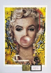 DEATH NYC 現代アート マリリンモンロー Marilyn Monroe アンディウォーホル アートポスター banksy ニコちゃん 世界限定100枚 ストリート