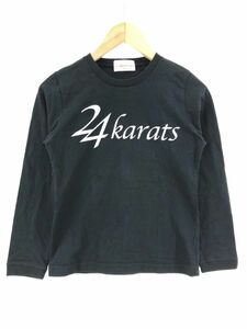 24karats 24カラッツ プリント Tシャツ 130cm ネイビー ■■ ☆ dkc0 子供服