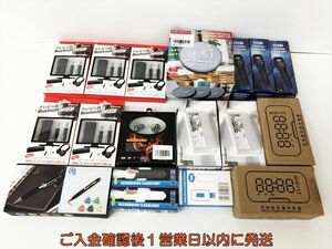 【1円】未使用品多い 家電類 まとめ売り セット 未検品ジャンク ライト 目覚まし時計 イヤホン カメラ トランスミッター DC08-607jy/G4