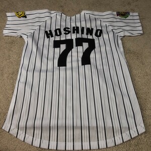 【美品】 阪神タイガース レプリカ ユニフォーム #77 星野仙一 Lサイズ プロ野球 セリーグ 2003 優勝