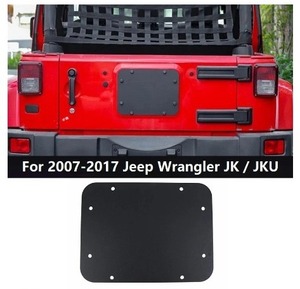 【送料無料】ジープ ラングラー JK JKU 2007-2018 テール ゲート カバー プレート スペア タイヤ カスタム 部品 外装 パーツ アクセサリー