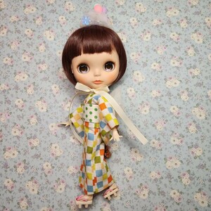 ☆ブライス着物　浴衣・帯セット☆ Blythe outfit ネオブライス リカちゃん　@doll_kimonoshop.tefutefudou