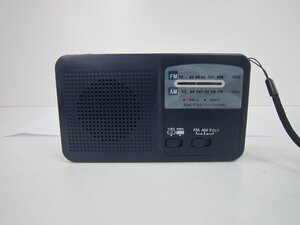 〇　防災用　ソーラー手巻き充電式　AM/FM　ラジオ　ライト　サイレン　中古　