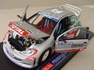 廃番☆1/18★プジョー206WRC・2002ラリーフィンランド②◎新品、サンスター製＃3852