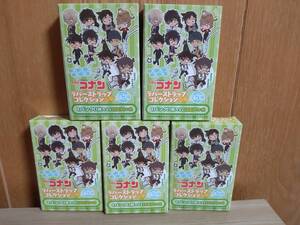 名探偵コナン ラバーストラップコレクション 江戸川コナン 毛利蘭 灰原哀 赤井秀一 世良真純 新品5種セット 即決有り フィギュア 激レア