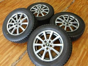 O 送料無料 トヨタ純正ナット専用 15 5H100 6J+45 スタッドレス 195/65R15 プリウス カローラスポーツ ウィッシュ アリオン プレミオ