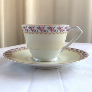 NORITAKE ノリタケ オールドノリタケ NIPPON TOKI KAISHA 花 バラ カップ & ソーサー 1客 中古