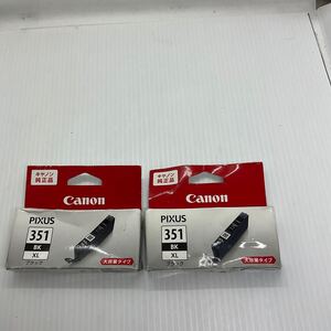 ◎(710-12) 未使用新品 Canon キヤノン 純正 インクカートリッジ PIXUS BCI-351XL 2個セット ブラック 黒