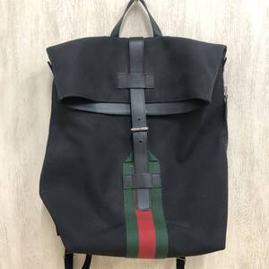 【GUCCI 】グッチ★リュックサック ブラック バックパック テクノキャンバス 337075 05