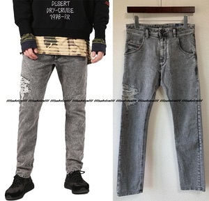 定価52,800円 DIESEL JOGG JEANS “KROOLEY-T” 0689D_STRETCH JOGG TWILL スウェット デニム パンツ 26 ディーゼル イタリア製