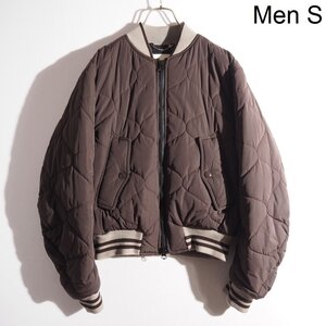 x6412P　▼DRIES VAN NOTEN ドリスヴァンノッテン▼　23AW VELLOW バックジップ キルティング ボンバージャケット ブラウン S 秋冬 rb mks