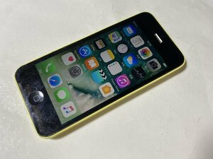 IG135 au iPhone5c 16GB イエロー ジャンク ロックOFF