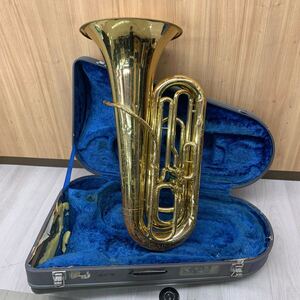 【Dr】 Yamaha YBB-103 チューバ ジャンク フロントアクション フロントピストン 金管楽器 ケース used 3016-35