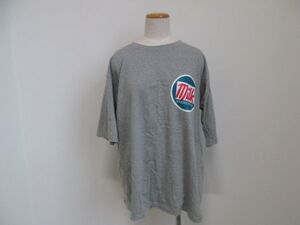 (45641)SHEENA　シーナ　コットン　Tシャツ　カットソー　半端袖　グレー　USED