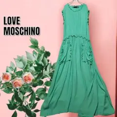 LOVE MOSCHINO ラブモスキーノ　マキシ丈　ロングワンピース　46