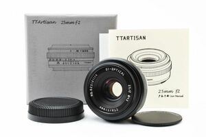 《美品》銘匠光学 TTArtisan 25mm F2 Xマウント FUJIFILM用 富士フィルム #3943A999