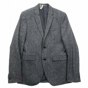 美品 アクネ ストゥディオズ Acne Studios MOON社製生地 ARON J TWEED PUW15 ウール シェットランドツイード ジャケット シングル 2B 46