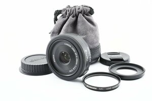 CANON EF-S 24mm f/2.8 STM 薄型パンケーキレンズ [美品] レンズポーチ フィルター付き