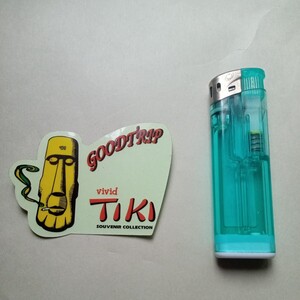 即決 ＧＯＯＤＴＲＩＰ ＶＩＶＩＤ ＴＩＫＩ ステッカーシールウインドシールドオイルタンクヘルメットガレージアメリカン雑貨ガラス車 