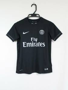 パリ・サンジェルマン PSG 15-16 サード ユニフォーム ジュニア M 140-150cm ナイキ NIKE Paris Saint-Germain 子供 キッズ 黒 ブラック