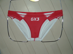 GX3 ジーバイスリー ビキニブリーフ スーパービキニ　まるで競パン　2023冬　新カラー　キネシスカットのようなデザイン　赤