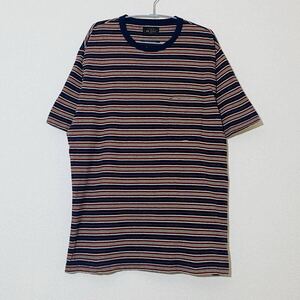 BEAMS+ ネップボーダー ポケットTシャツ ネイビーストライプ L ビームスプラス PLUS 11-04-0725-103 TEE インターナショナルギャラリー