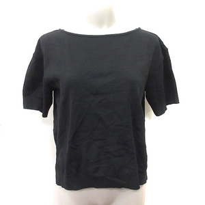 アンタイトル UNTITLED Tシャツ カットソー 半袖 2 黒 ブラック /YI レディース