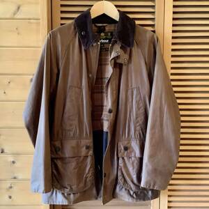 Barbour　バブアー　BEDALE　ビデイル　36 SL スリムフィット　バーク　ブラウン　2016年製　リプルーフ済み　美品