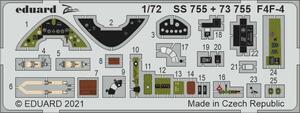 エデュアルド(73755) 1/72 Grumman F4F-4 Wildcat用エッチングパーツ(アルマホビー用)