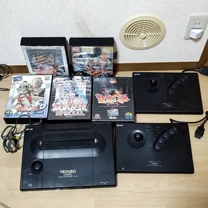 ネオジオ NEO-GEO 本体 NEO-0 格闘ゲーム アーケード コントローラー ソフト 5点 SNK 龍虎の拳 餓狼伝説 スペシャル ワールドヒーローズ