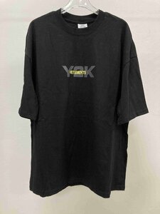 VETEMENTS ヴェトモン Y2K MEGA PARTY T-SHIRT 半袖 Tシャツ ブラック M 中古 TN 1