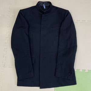 Cランク N735@ (中古) 男子学生服 (首回り41.5cm/着丈72cm/袖丈60cm/身幅50cm/肩幅:約42cm) ムサシノ/制服/学ラン/学生/中学校/高校/学生服