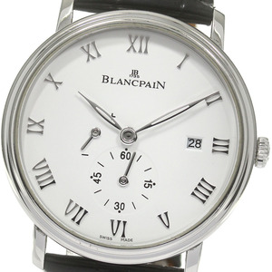 ブランパン Blancpain 6606-1127-55B ヴィルレ ウルトラスリム 手巻き メンズ 保証書付き_840362