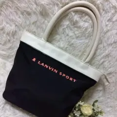 美品 ランバンスポール LANVIN SPORTトートバッグ ゴルフカートポーチ